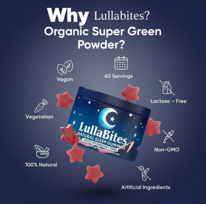 Lulla Sleep Gummies for Natural Sleep Support - 60 Gummies