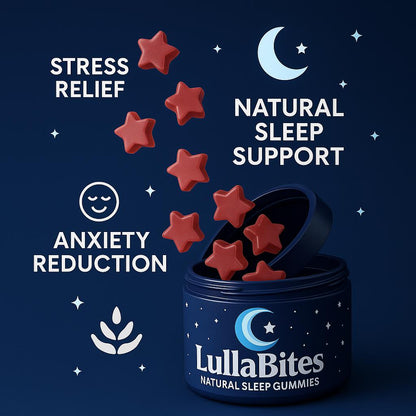Lulla Sleep Gummies for Natural Sleep Support - 60 Gummies